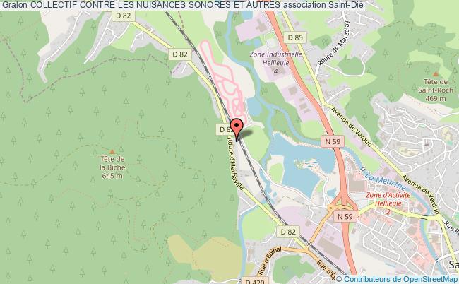 plan association Collectif Contre Les Nuisances Sonores Et Autres Saint-Dié-des-Vosges