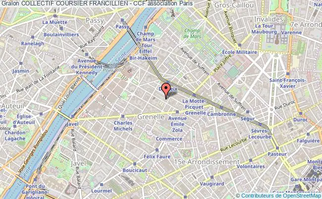 plan association Collectif Coursier Francillien - Ccf Paris