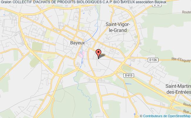 plan association Collectif D'achats De Produits Biologiques C.a.p. Bio Bayeux Bayeux