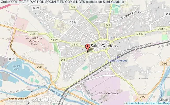 plan association Collectif D'action Sociale En Comminges Saint-Gaudens