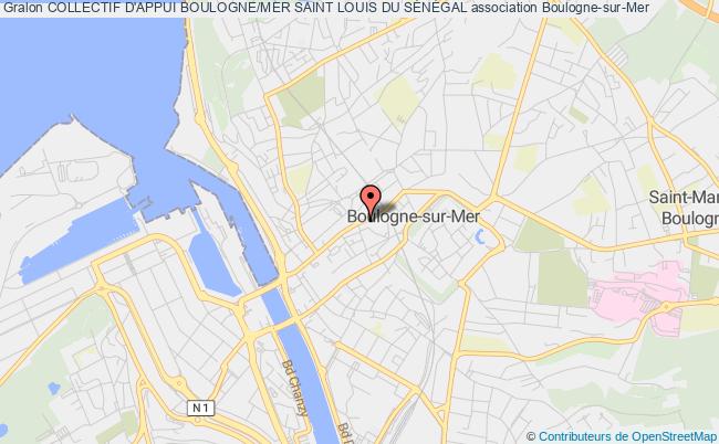 plan association Collectif D'appui Boulogne/mer Saint Louis Du SÉnÉgal Boulogne-sur-Mer