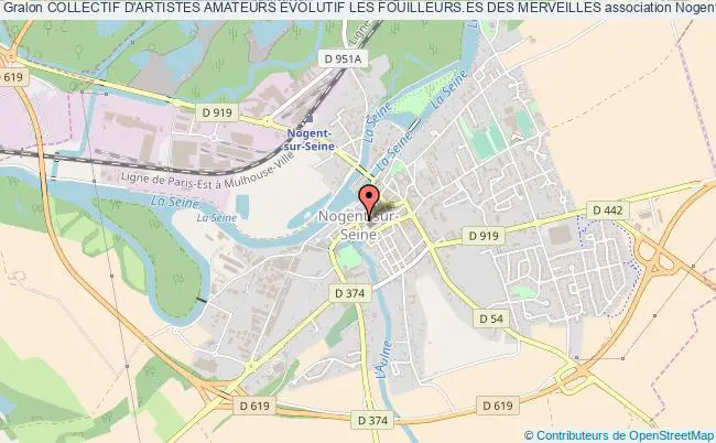 plan association Collectif D'artistes Amateurs Évolutif Les Fouilleurs.es Des Merveilles Nogent-sur-Seine