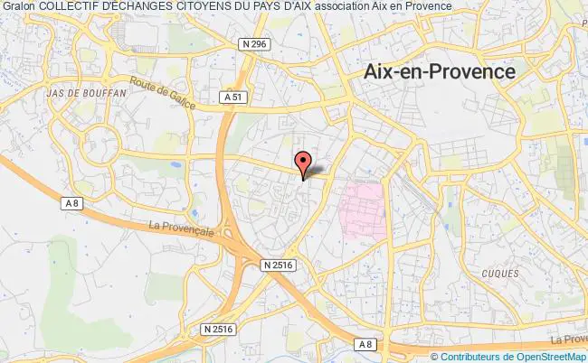 plan association Collectif D'Échanges Citoyens Du Pays D'aix Aix-en-Provence