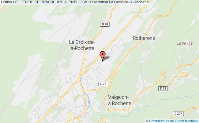 plan association Collectif De Brasseurs Alpins (cba) Croix-de-la-Rochette