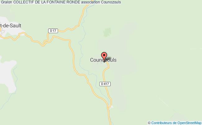 plan association Collectif De La Fontaine Ronde Counozouls