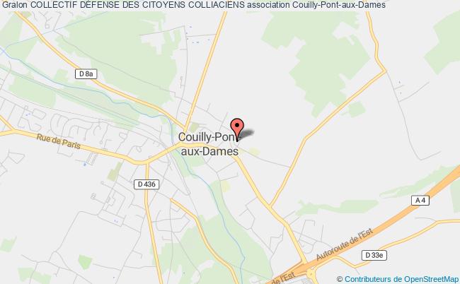plan association Collectif DÉfense Des Citoyens Colliaciens Couilly-Pont-aux-Dames
