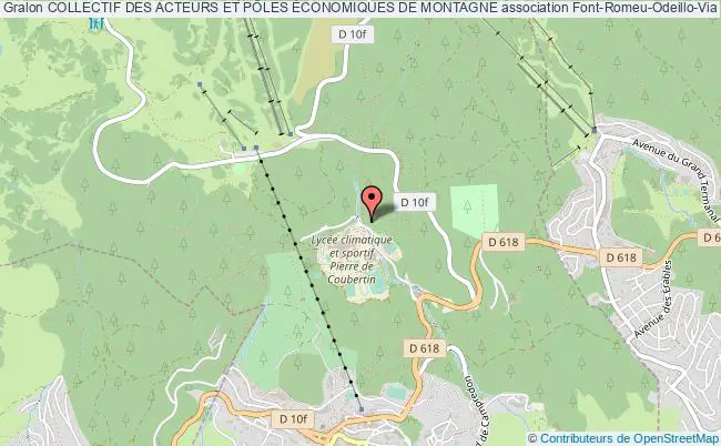 plan association Collectif Des Acteurs Et PÔles Économiques De Montagne Font-Romeu-Odeillo-Via