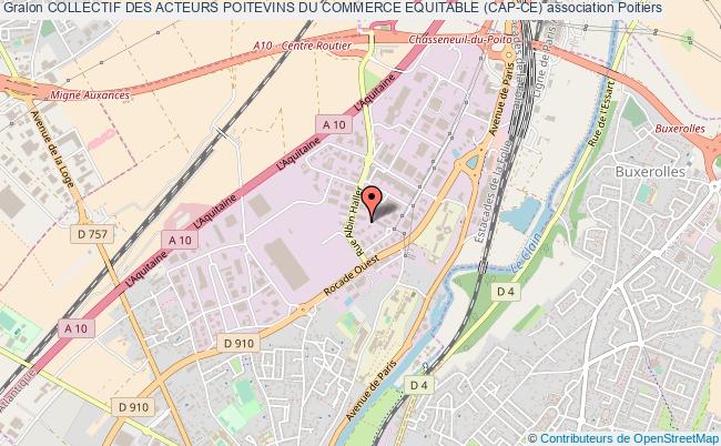 plan association Collectif Des Acteurs Poitevins Du Commerce Equitable (cap-ce) Poitiers