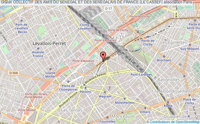 plan association Collectif Des Amis Du Senegal Et Des Senegalais De France (le Cassef) Paris