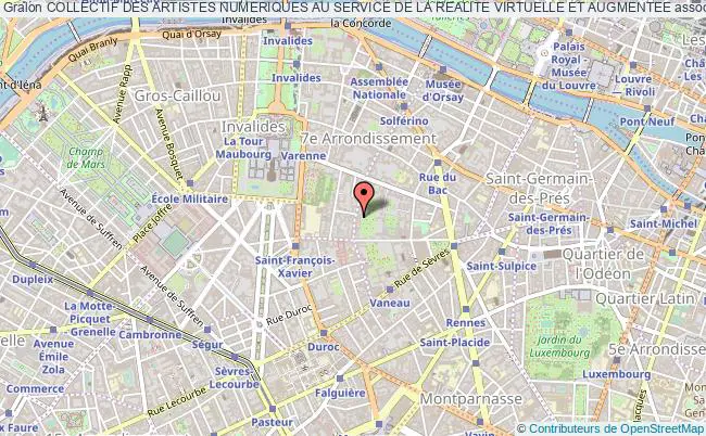 plan association Collectif Des Artistes Numeriques Au Service De La Realite Virtuelle Et Augmentee Paris