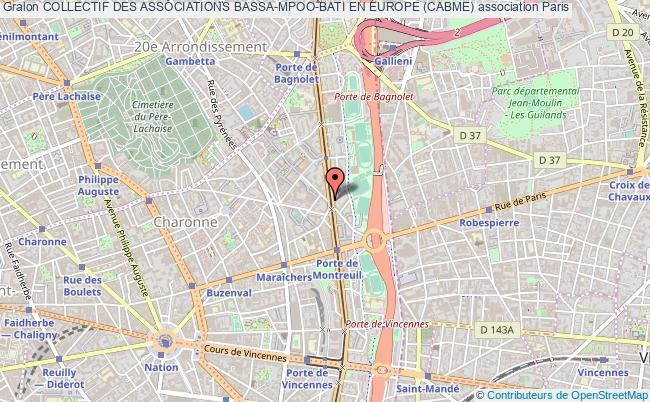 plan association Collectif Des Associations Bassa-mpoo-bati En Europe (cabme) Paris
