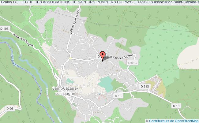 plan association Collectif Des Associations De Sapeurs Pompiers Du Pays Grassois Saint-Cézaire-sur-Siagne