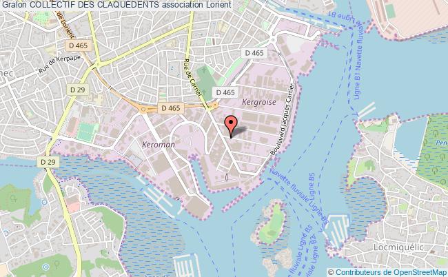 plan association Collectif Des Claquedents Lorient