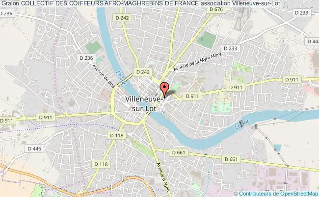 plan association Collectif Des Coiffeurs Afro-maghrebins De France Villeneuve-sur-Lot
