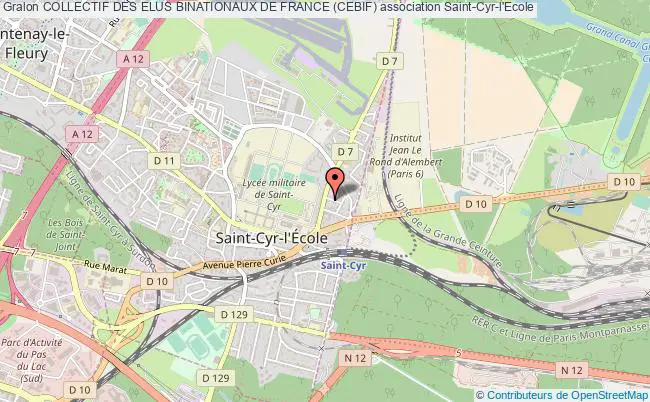 plan association Collectif Des Elus Binationaux De France (cebif) Saint-Cyr-l'École