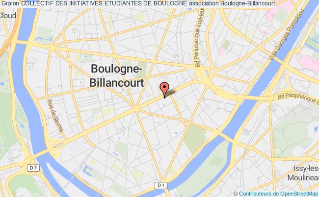 plan association Collectif Des Initiatives Etudiantes De Boulogne Boulogne-Billancourt