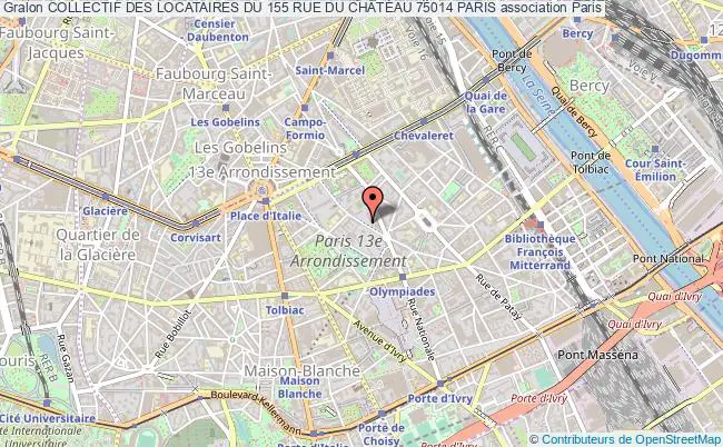 plan association Collectif Des Locataires Du 155 Rue Du ChÂteau 75014 Paris Paris