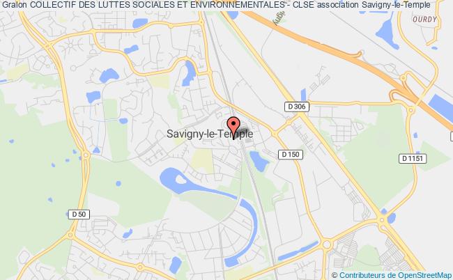 plan association Collectif Des Luttes Sociales Et Environnementales - Clse Savigny-le-Temple