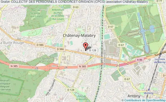 plan association Collectif Des Personnels Condorcet Grignon (cpcg) Châtenay-Malabry