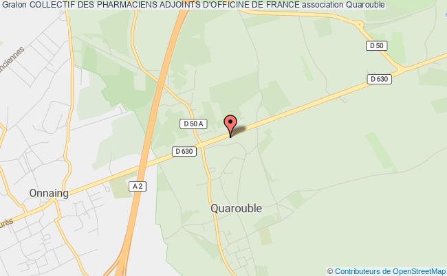 plan association Collectif Des Pharmaciens Adjoints D'officine De France Quarouble