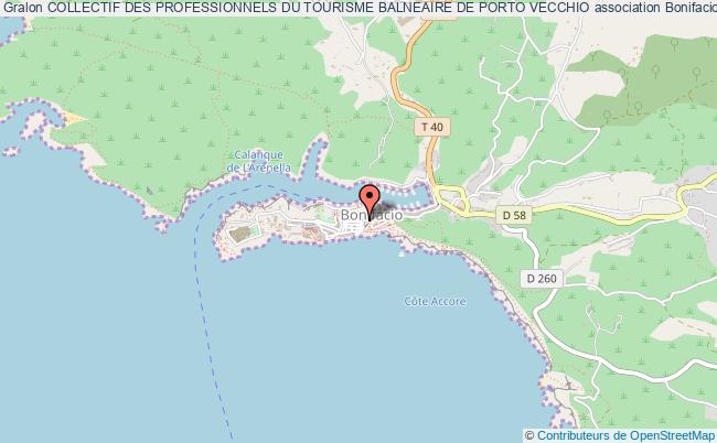 plan association Collectif Des Professionnels Du Tourisme Balneaire De Porto Vecchio Bonifacio