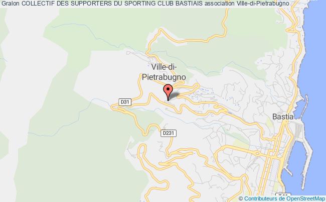 plan association Collectif Des Supporters Du Sporting Club Bastiais Ville-di-Pietrabugno