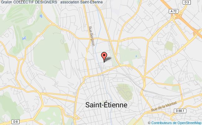 plan association Collectif Designers + Saint-Étienne