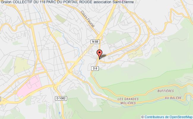 plan association Collectif Du 118 Parc Du Portail Rouge Saint-Étienne