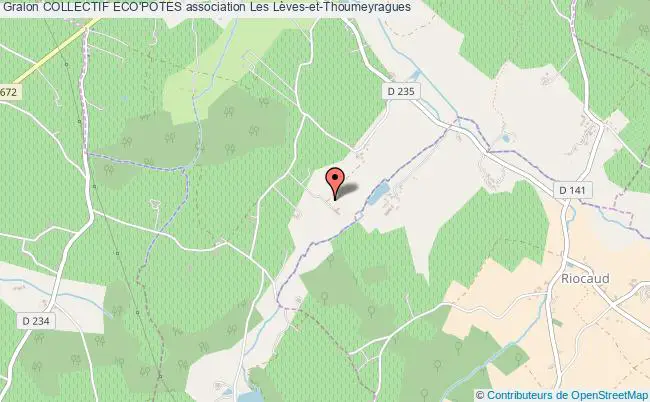 plan association Collectif Eco'potes Les   Lèves-et-Thoumeyragues