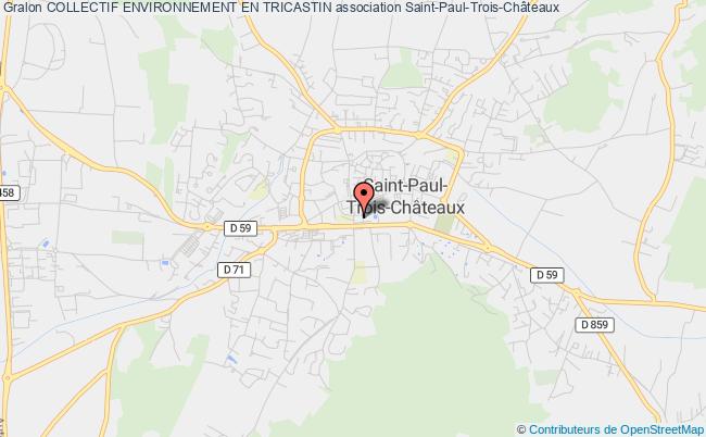 plan association Collectif Environnement En Tricastin Saint-Paul-Trois-Châteaux