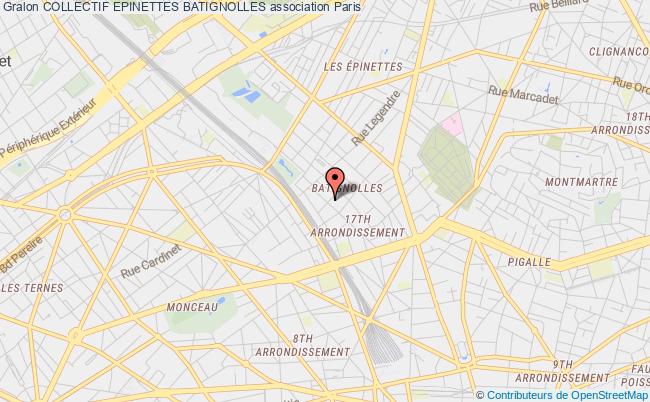 plan association Collectif Epinettes Batignolles Paris