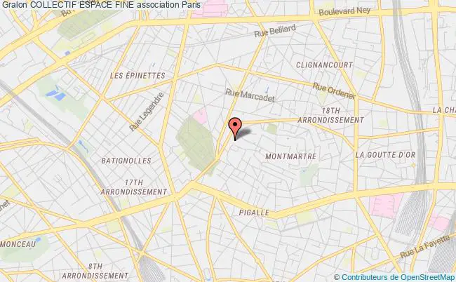 plan association Collectif Espace Fine Paris