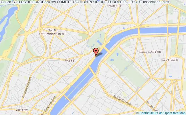 plan association Collectif Europanova Comite D'action Pour Une Europe Politique Paris