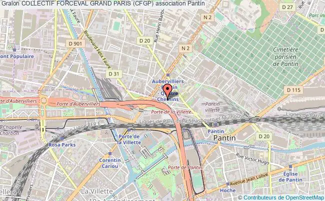 plan association Collectif Forceval Grand Paris (cfgp) Pantin