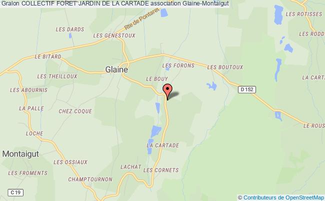 plan association Collectif Foret Jardin De La Cartade Glaine-Montaigut