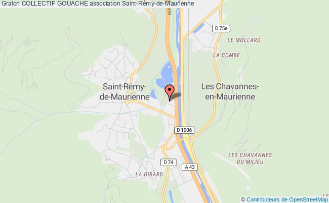 plan association Collectif Gouache Saint-Rémy-de-Maurienne