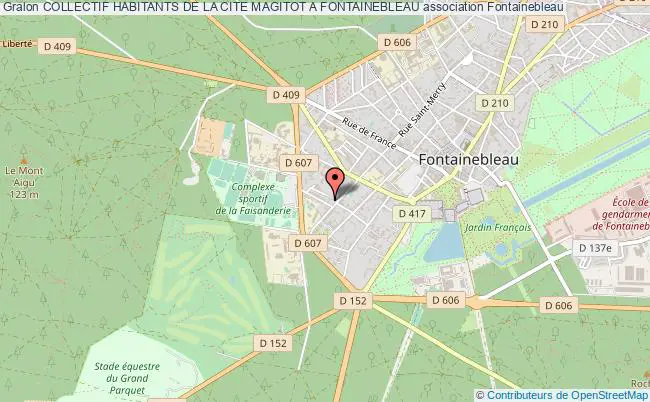 plan association Collectif Habitants De La Cite Magitot A Fontainebleau Fontainebleau