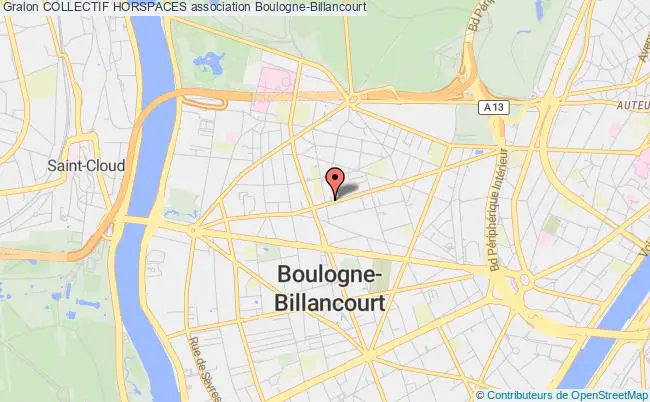 plan association Collectif Horspaces Boulogne-Billancourt