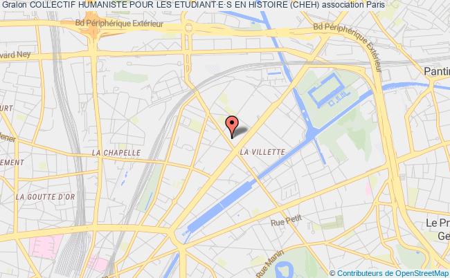 plan association Collectif Humaniste Pour Les Etudiant·e·s En Histoire (cheh) Paris