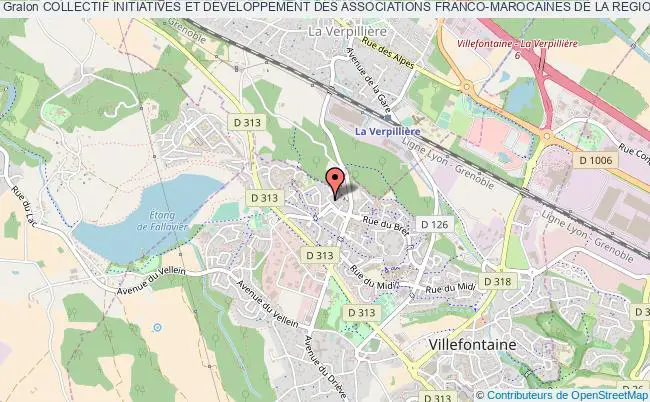 plan association Collectif Initiatives Et Developpement Des Associations Franco-marocaines De La Region RhÔne Alpes (cidra RhÔne Alpes) Villefontaine