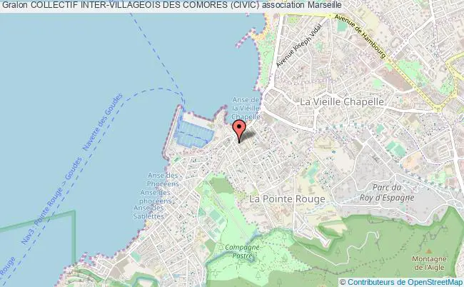 plan association Collectif Inter-villageois Des Comores (civic) Marseille