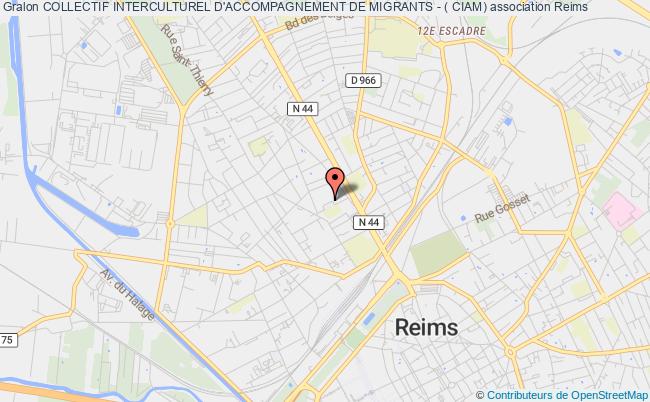 plan association Collectif Interculturel D'accompagnement De Migrants - ( Ciam) Reims