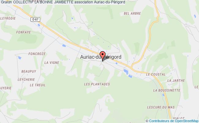 plan association Collectif La Bonne Jambette Auriac-du-Périgord