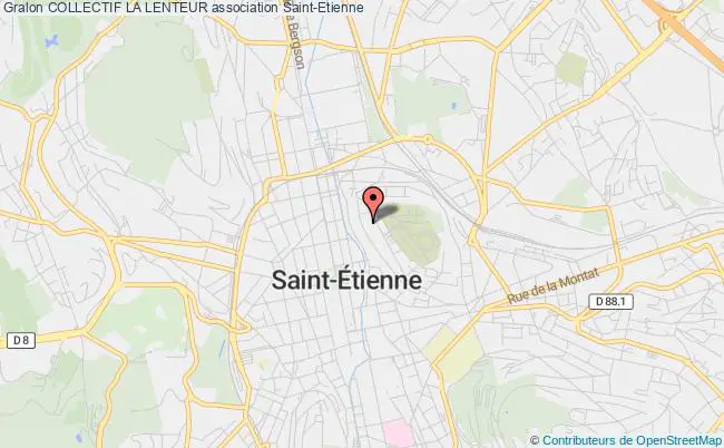 plan association Collectif La Lenteur Saint-Étienne