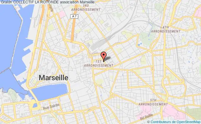 plan association Collectif La Rotonde Marseille 1