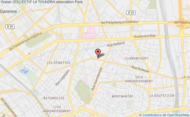 plan association Collectif La Toundra Paris