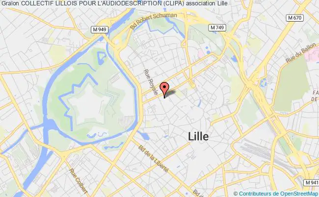 plan association Collectif Lillois Pour L'audiodescription (clipa) Lille