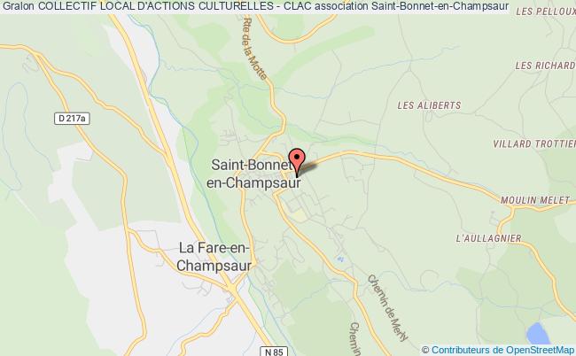 plan association Collectif Local D'actions Culturelles - Clac Saint-Bonnet-en-Champsaur