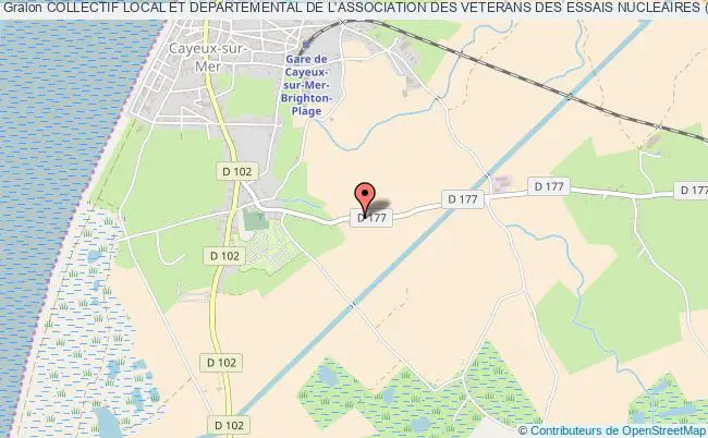 plan association Collectif Local Et Departemental De L'association Des Veterans Des Essais Nucleaires (aven 80) Cayeux-sur-Mer