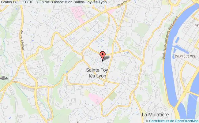 plan association Collectif Lyonnais Sainte-Foy-lès-Lyon